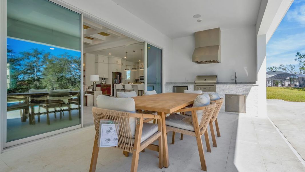 The Covered Lanai and Summer Kitchen Option