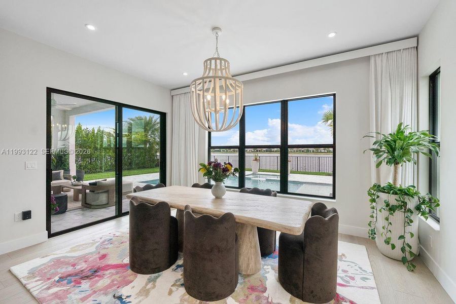 Custom lighting and Window Treatments