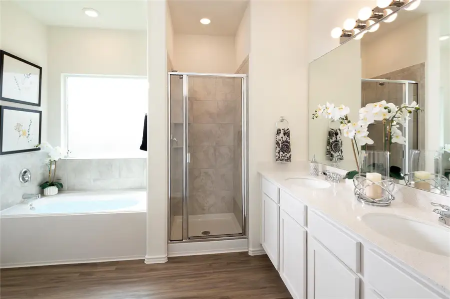 Furnished interior view inside a new home in Meadowlark Preserve: Claremont Collection, Pflugerville (Image 3).