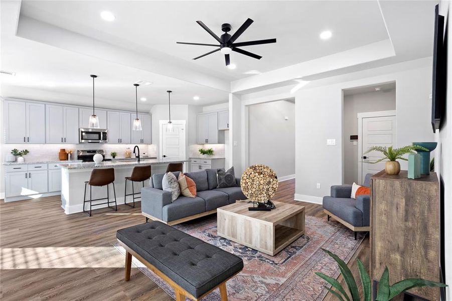 Furnished interior view inside a new home in , Italy (Image 19).