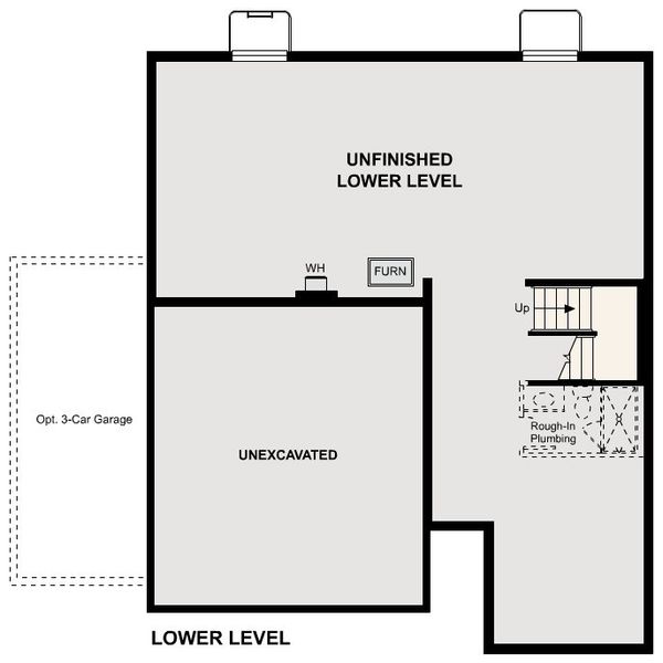 2D floor plan layout of this home in The Aurora Highlands, Aurora, CO (Image 6).