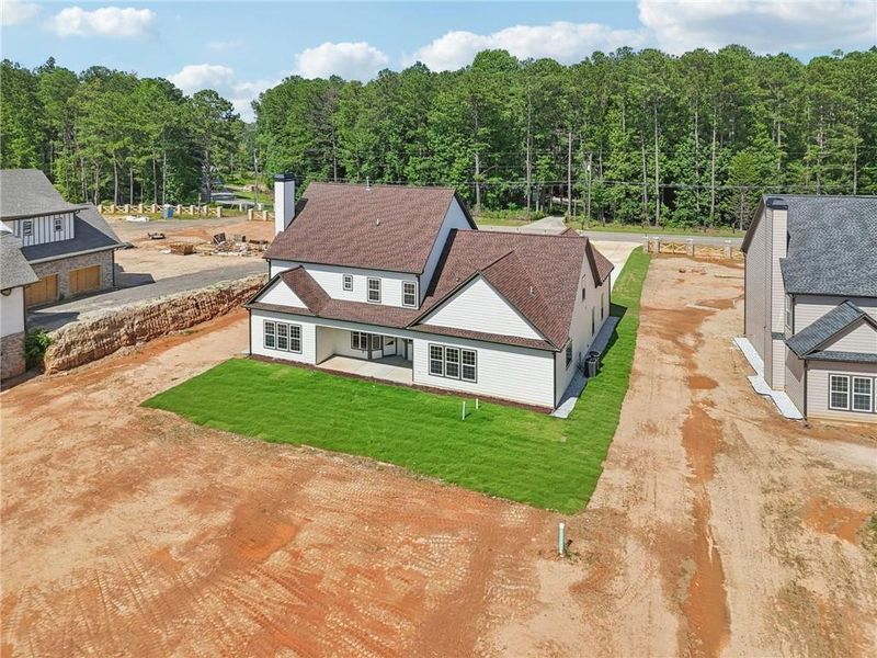 Exterior details and patio area of a home in , Lilburn (Image 44).