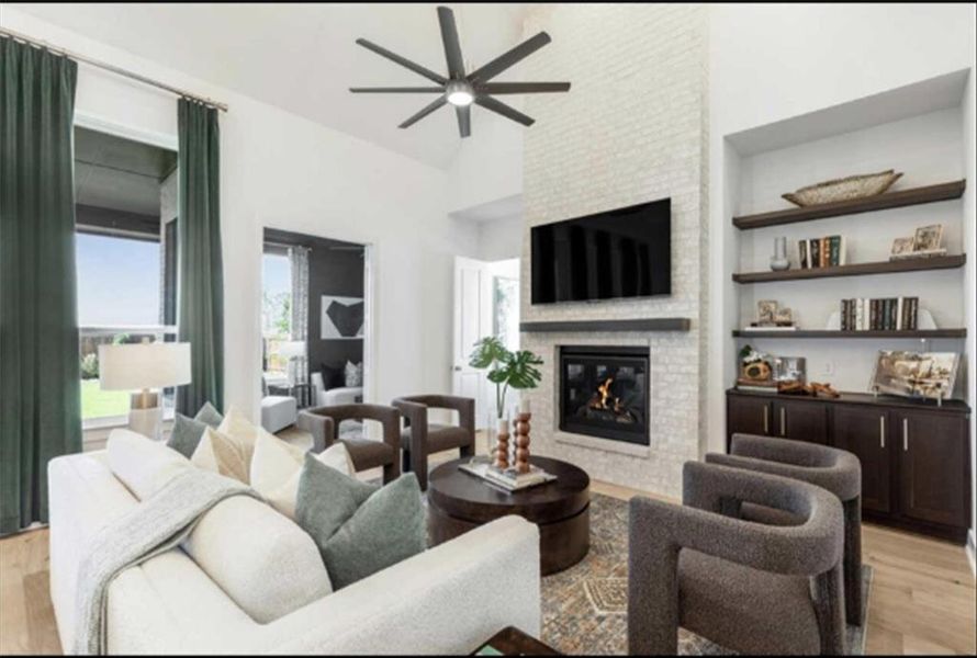 Furnished interior view inside a new home in Canyon Creek Estates, Sherman (Image 4). Furnished interior view inside a new home in Canyon Creek Estates, Sherman (Image 4).
