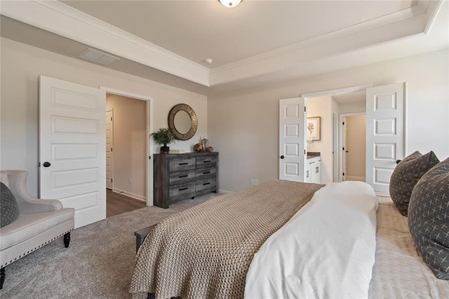 Furnished interior view inside a new home in Crofton Place Enclave, Snellville (Image 30). Furnished interior view inside a new home in Crofton Place Enclave, Snellville (Image 30).