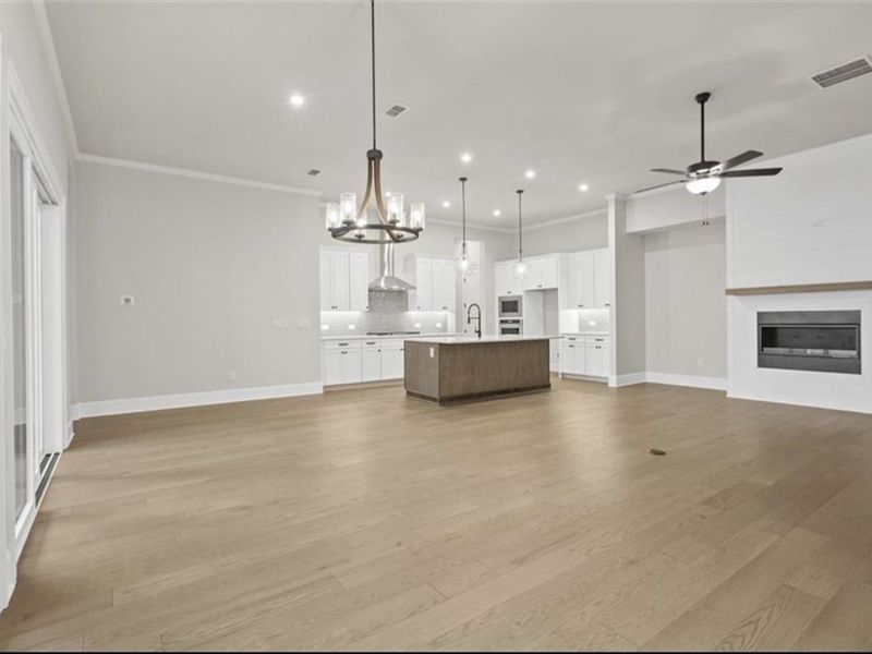 Spacious, unfurnished interior of a new home in The Village at Towne Lake, Woodstock (Image 22).