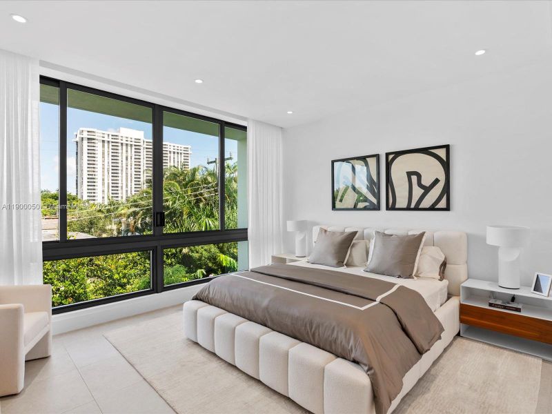 Furnished interior view inside a new home in , Miami Shores (Image 46).