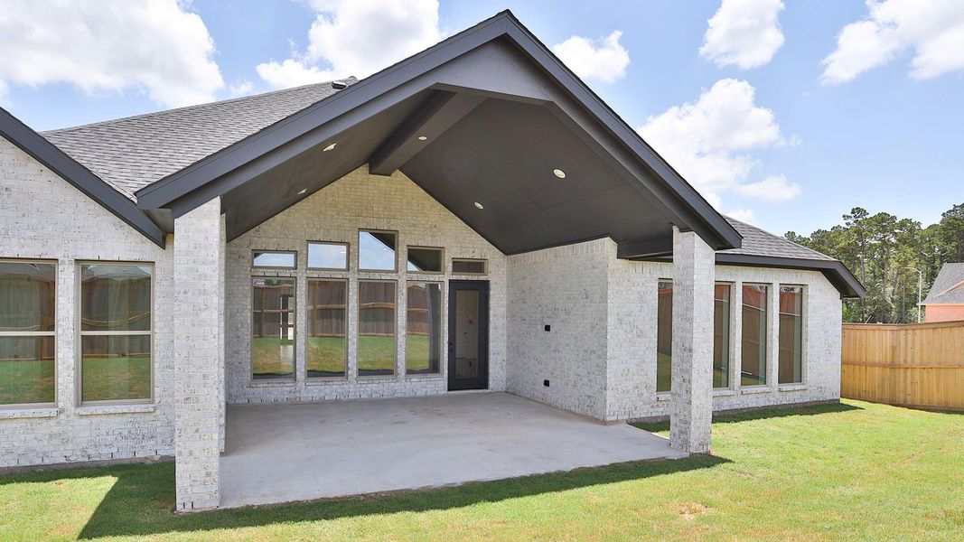 Exterior details and patio area of a home in Audubon, Magnolia (Image 3).