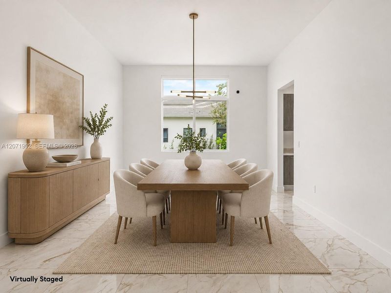 Furnished interior view inside a new home in , Davie (Image 5).