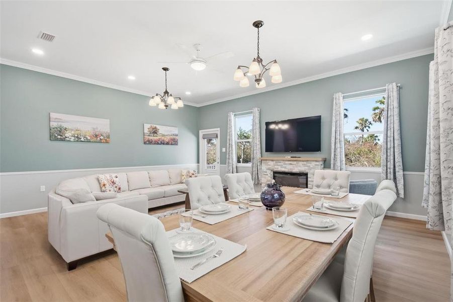Furnished interior view inside a new home in , Flagler Beach (Image 43).