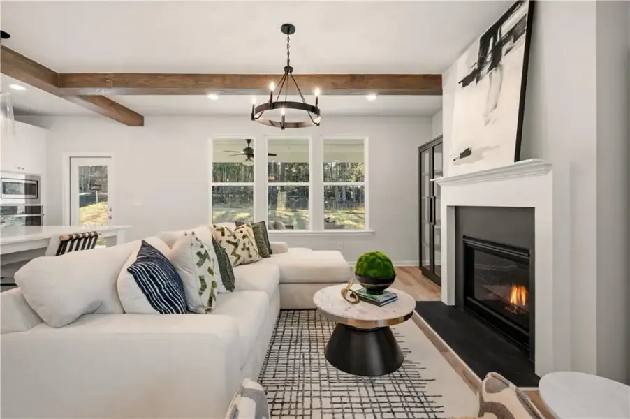 Furnished interior view inside a new home in Everson Pointe, Snellville (Image 23).