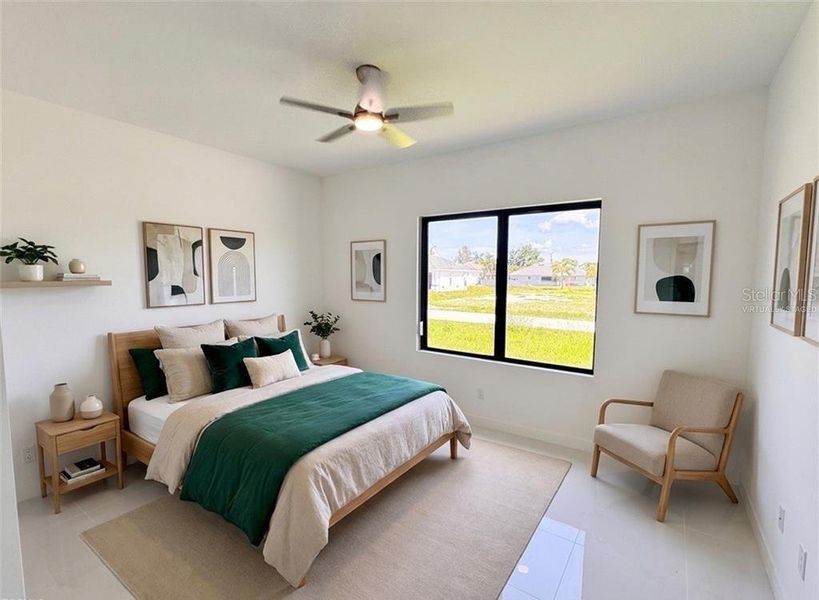 Furnished interior view inside a new home in , Cape Coral (Image 27). Furnished interior view inside a new home in , Cape Coral (Image 27).