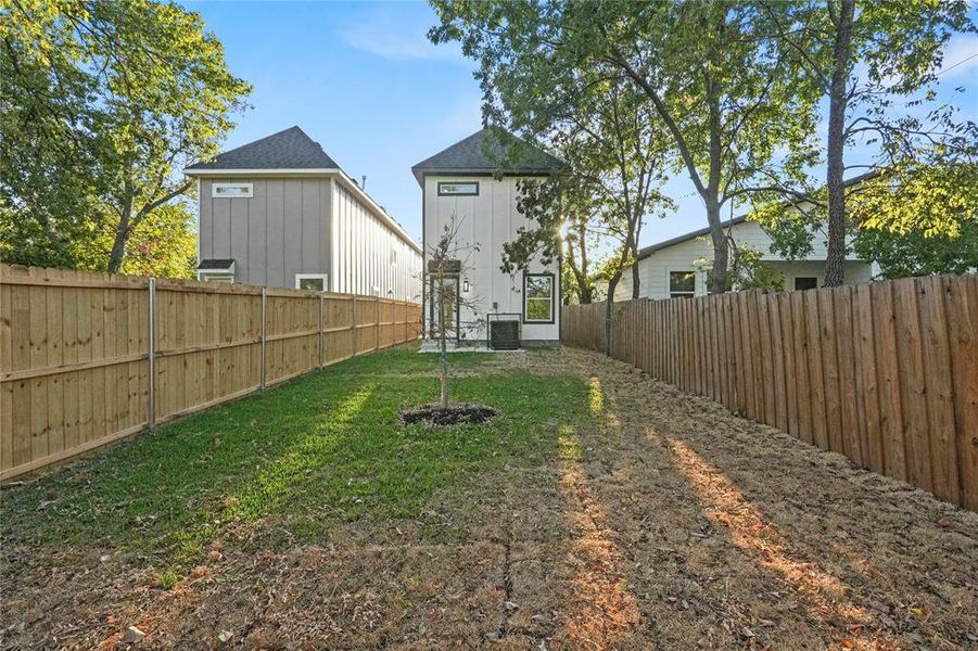 View of fenced backyard View of fenced backyard