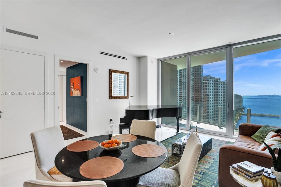Furnished interior view inside a new home in , Miami (Image 34).