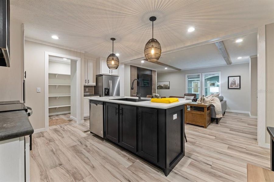 Furnished interior view inside a new home in , Okeechobee (Image 13).