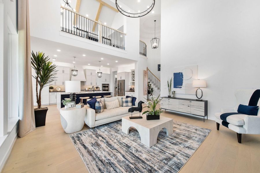 Furnished interior view inside a new home in Bridgeland, Cypress (Image 13). Furnished interior view inside a new home in Bridgeland, Cypress (Image 13).