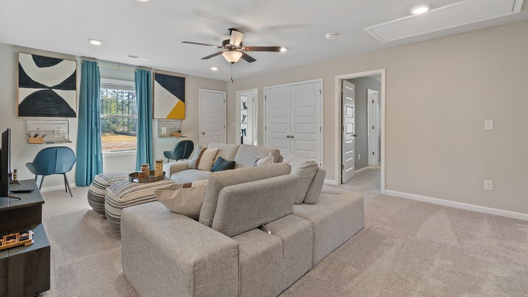 Representative furnished interior of a home built from the McKinley II by DRB Homes in Northcroft, Loganville (Image 28).