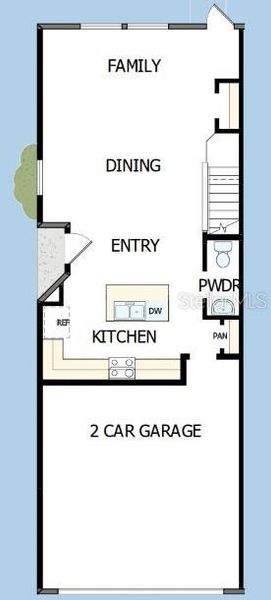 2D floor plan layout of this home in , Apollo Beach, FL (Image 3).