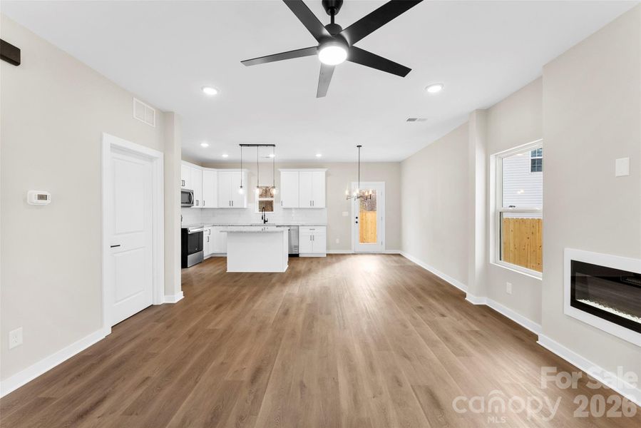 Den with fireplace - Model Home Den with fireplace - Model Home