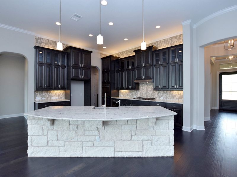 Image 110 representing the San Simeon II by Giddens Homes in Clearwater Ranch, Liberty Hill, TX.