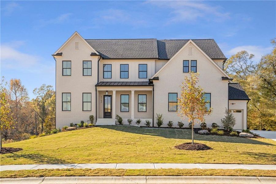 Front exterior of a new home in , Bogart, GA, highlighting curb appeal (Image 24).