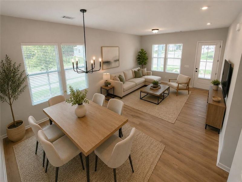 Furnished interior view inside a new home in , Lilburn (Image 9).