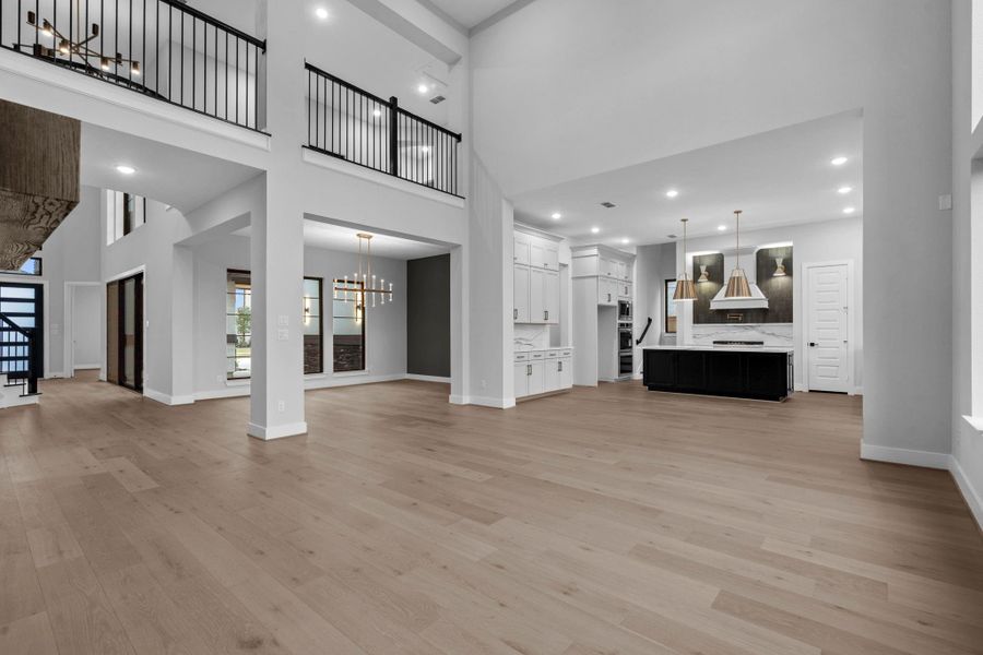 The open floor plan is so light and airy. The spaces flow together so seamlessly.
