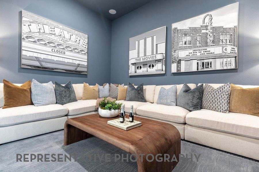 Furnished interior view inside a new home in 6 Creeks at Waterridge, Kyle (Image 19).