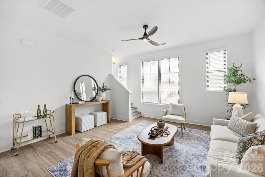 Furnished interior view inside a new home in , Charlotte (Image 28). Furnished interior view inside a new home in , Charlotte (Image 28).