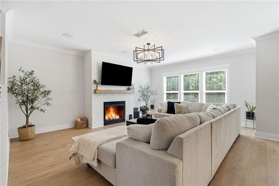Furnished interior view inside a new home in , Flowery Branch (Image 17).