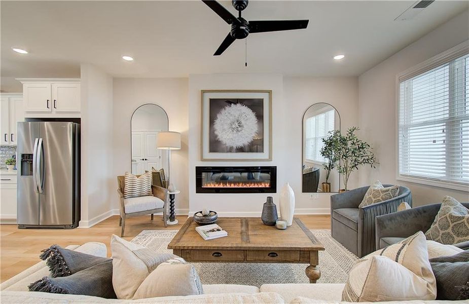 Furnished interior view inside a new home in East Park Village, Kennesaw (Image 15). Furnished interior view inside a new home in East Park Village, Kennesaw (Image 15).