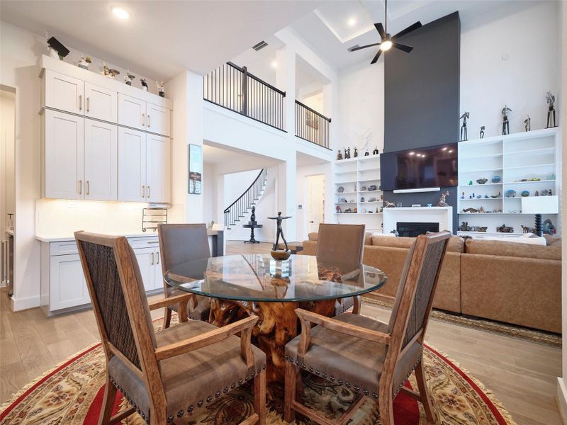 Open flow from kitchen to casual dining to living area. Perfect for entertaining. Open flow from kitchen to casual dining to living area. Perfect for entertaining.