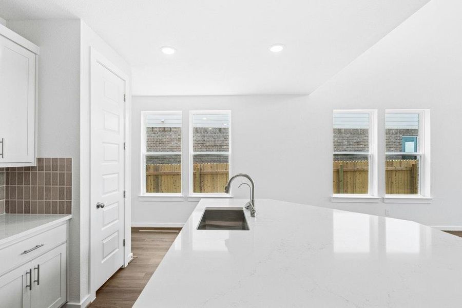 Furnished interior view inside a new home in Santa Rita Ranch, Liberty Hill (Image 5). Furnished interior view inside a new home in Santa Rita Ranch, Liberty Hill (Image 5).