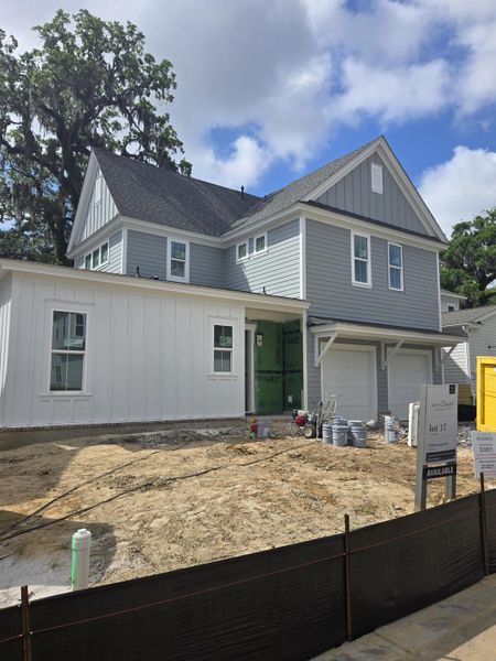 Exterior details and patio area of a home in The Settlement at Ashley Hall, Charleston (Image 3).