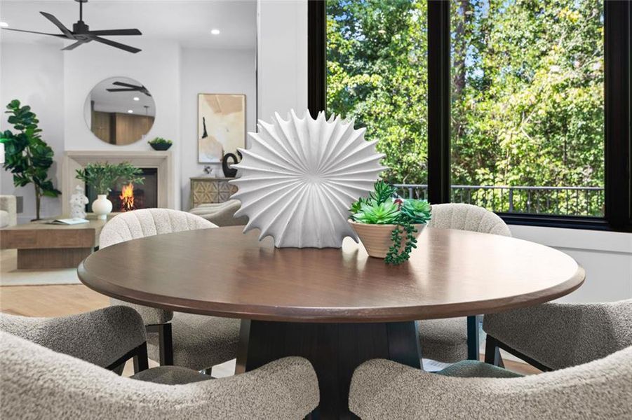 Furnished interior view inside a new home in , Atlanta (Image 17). Furnished interior view inside a new home in , Atlanta (Image 17).