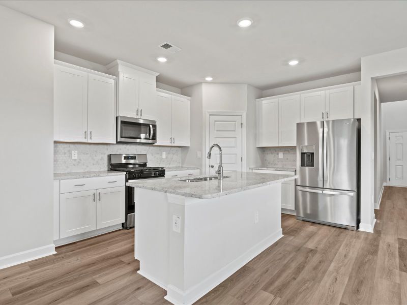 Furnished interior view inside a new home in Village at White Pine, Pendleton (Image 6).