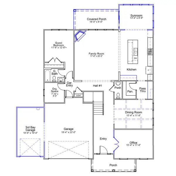 2D floor plan layout of this home in Arcadia, Myrtle Beach, SC (Image 3).