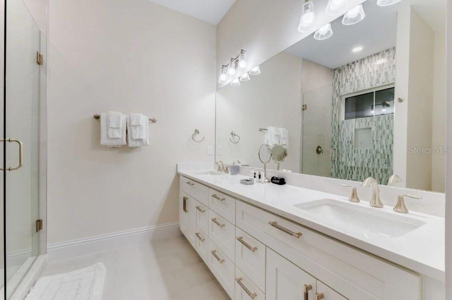 Furnished interior view inside a new home in , Reunion (Image 37).