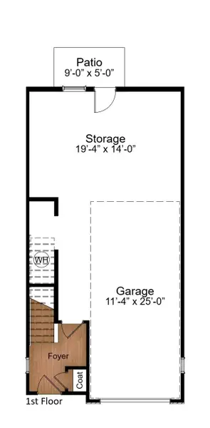 Beckett First Floor Open Storage Garage Beckett First Floor Open Storage Garage