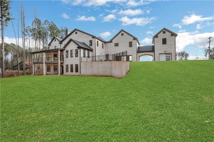 Exterior details and patio area of a home in , Milton (Image 37).