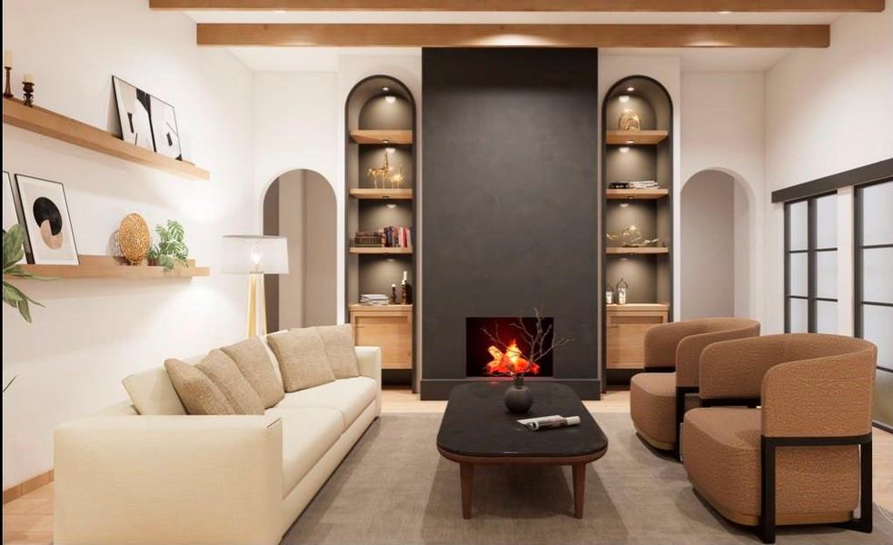 Furnished interior view inside a new home in , Hempstead (Image 3).