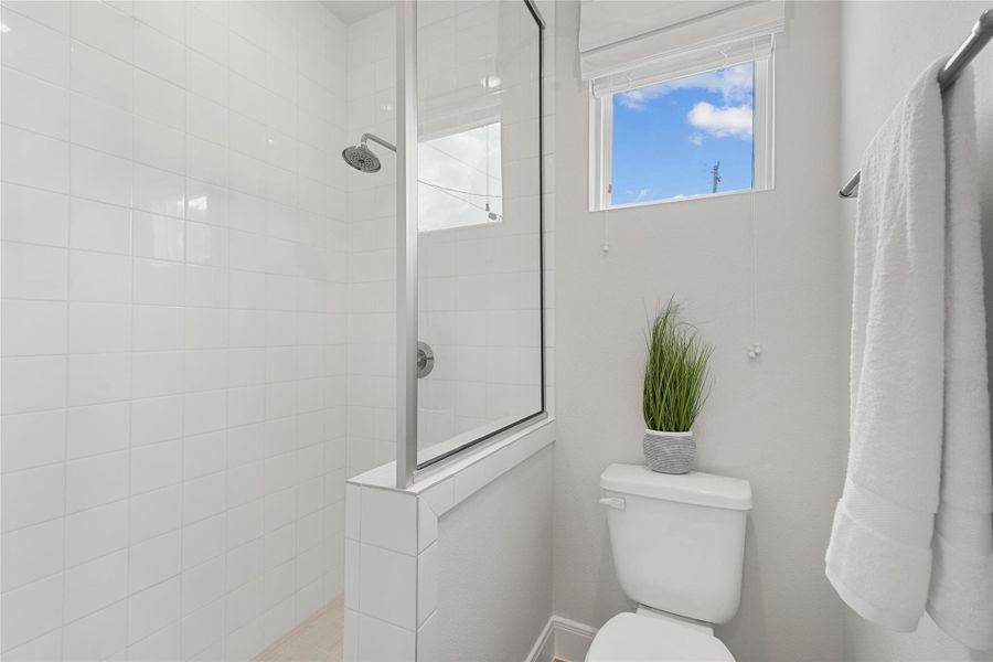 Furnished interior view inside a new home in The Corner At Buffalo Pointe, Houston (Image 13).