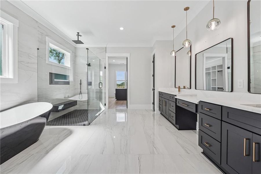 Furnished interior view inside a new home in , Commerce (Image 45).