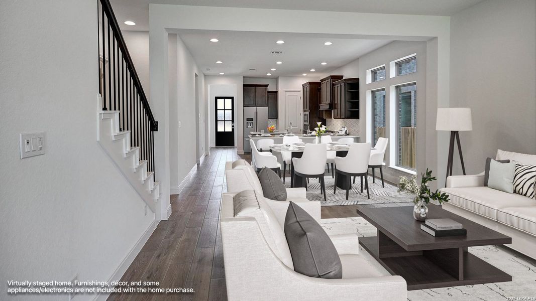 Furnished interior view inside a new home in Kallison Ranch, San Antonio (Image 6).