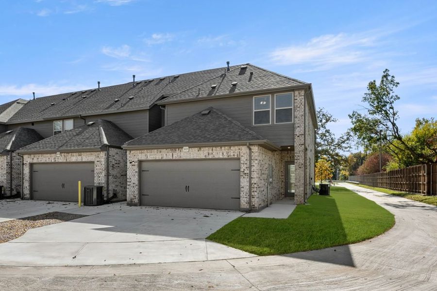 Representative exterior photo of a completed home built from the Caddo by Impression Homes in Timber Ridge, Corinth, TX (Image 25). Representative exterior photo of a completed home built from the Caddo by Impression Homes in Timber Ridge, Corinth, TX (Image 25).