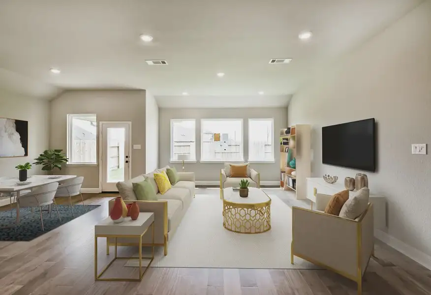 Plan 4039 great room - staged - 5 of 17 Plan 4039 great room - staged - 5 of 17