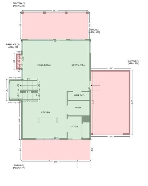 Main Level Floor Plan