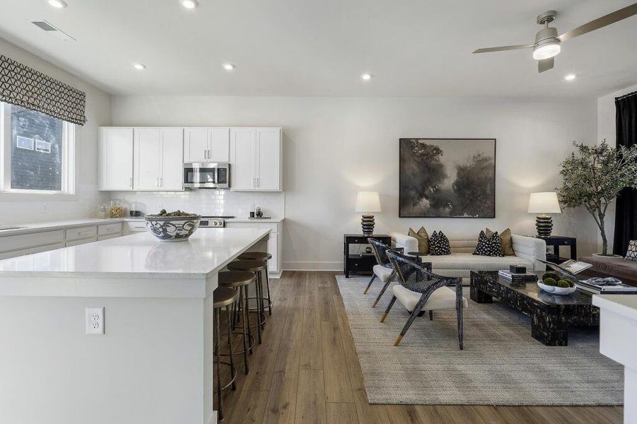 Furnished interior view inside a new home in , Atlanta (Image 9).