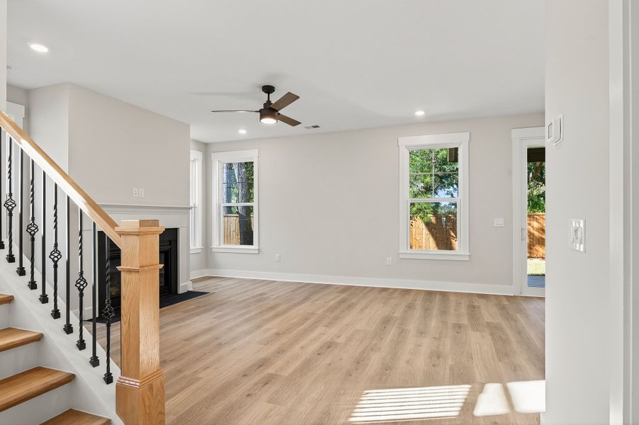 Representative unfurnished interior of a home built from the Church Hill by Hunter Quinn Homes in Huckleberry Estates, Conway (Image 24).