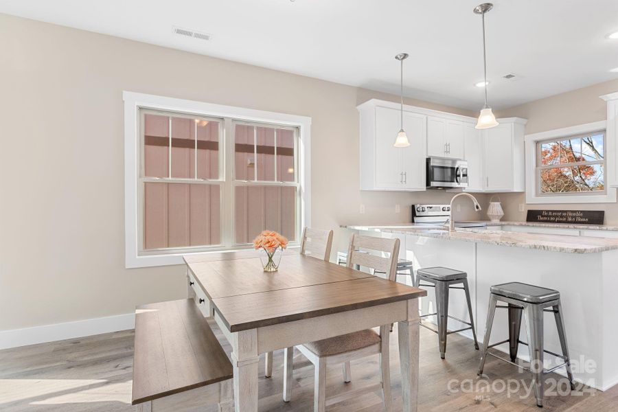Furnished interior view inside a new home in , Weaverville (Image 9).