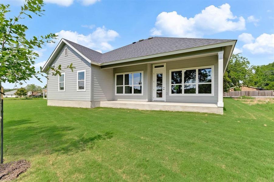 Front exterior of a new home in , Marble Falls, TX, highlighting curb appeal (Image 17).